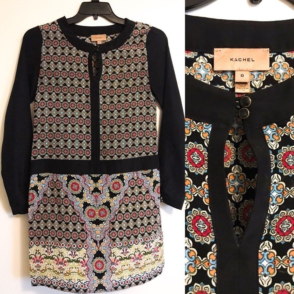Anthropologie KACHEL colorful printed tunic